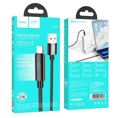 Кабель USB на Lightning Hoco U125 (black)