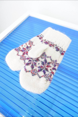 Варежки шерстяные на 5-7 лет