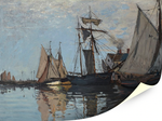 "Корабли в порту Онфлер", Моне, Клод, картина (репродукция) Настене.рф