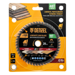 Пильный диск по ламинату ф140 х 20 мм, 48 зубьев Denzel