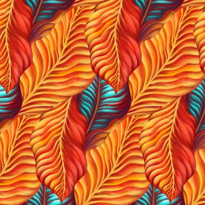 Листья пальмы узор