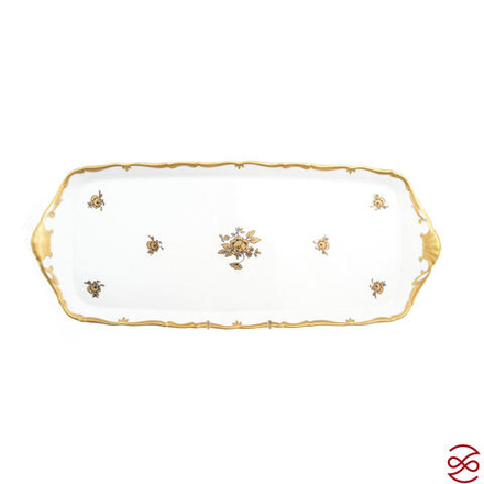 Поднос Queen's Crown Золотая роза 37 см