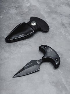 Тактический нож тычковый туристический Черный