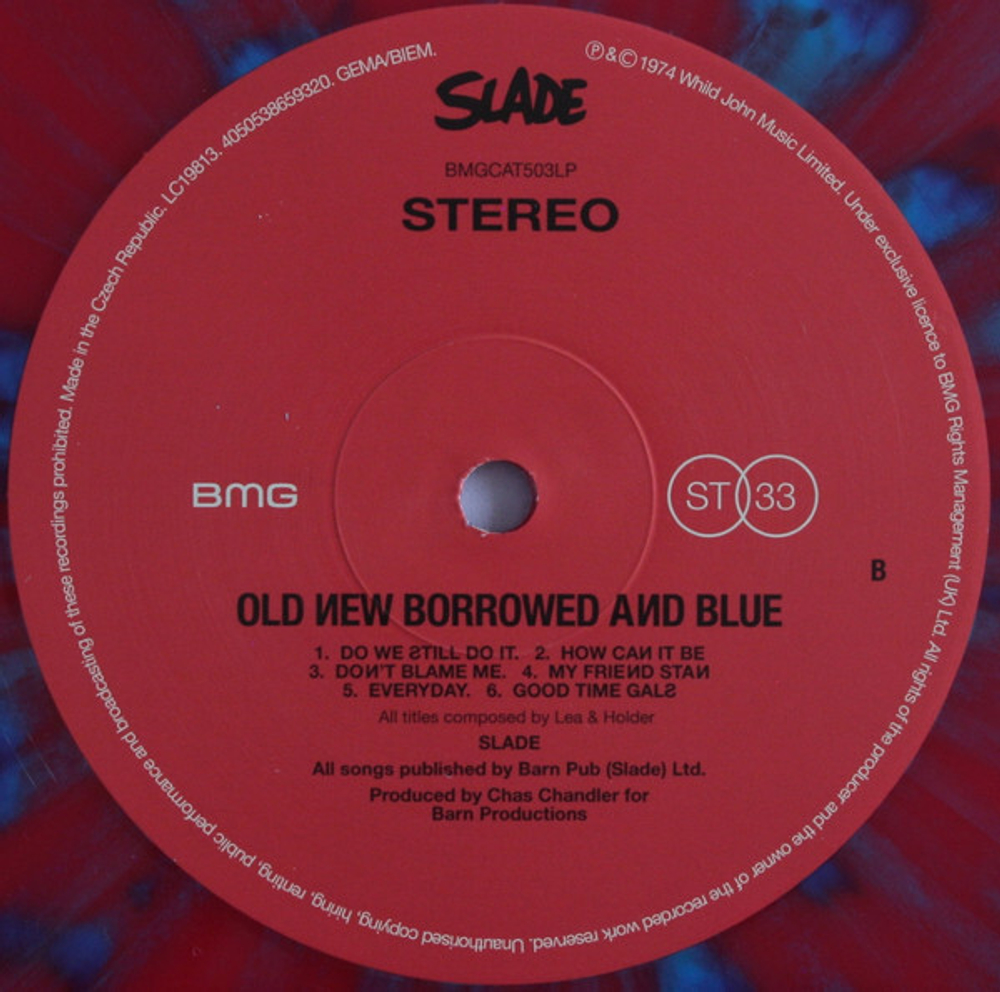 Slade / Old New Borrowed And Blue (Coloured Vinyl)(LP)