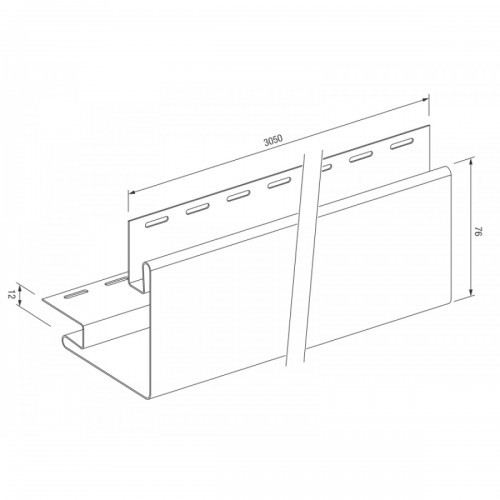 Внешний угол для винилового сайдинга VOX Standart