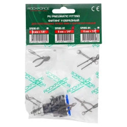Фитинг Y-образный для пластиковых трубок 6мм с наружной резьбой 1/4'' RockForce##Rock FORCE RF-SPX06-02