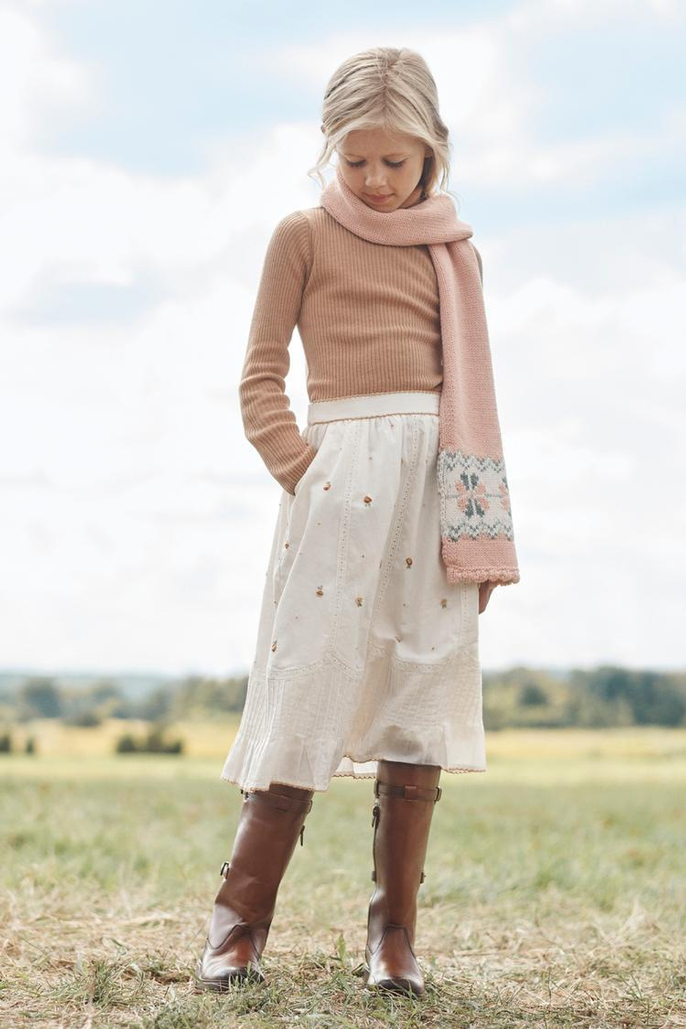 ZARA ШАРФ ИЗ СМЕСОВОЙ ШЕРСТИ, РОЗОВЫЙ