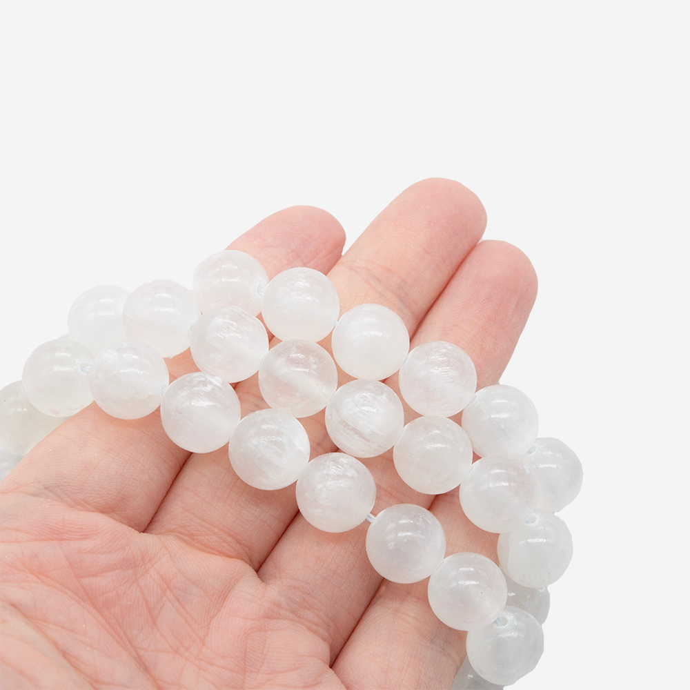 Селенит натуральный, шар, 10,4мм