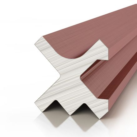 Теневой профиль разделительный анодированный медный, 3000x10x10 мм