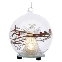 GAEM Украшение новогоднее "Ангел" с подсветкой , D 10 см, L10 W10 H10 см