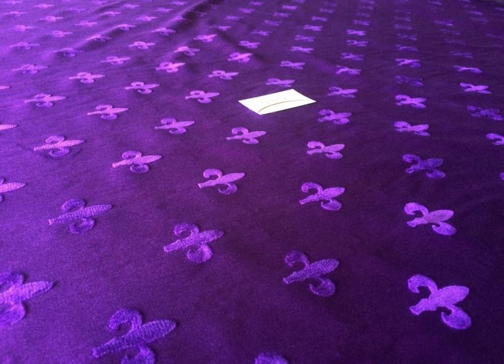 Велюр Корона фиолетовый