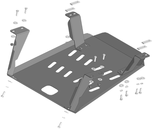 радиатора, 3 мм, Сталь. для Kamaz Компас 5 2023-н.в., Motodor.27719
