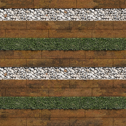 Тротуарная плитка ГАЗОННАЯ РЕШЕТКА - Листопад гранит Саванна