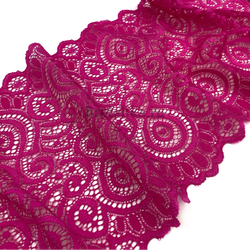 Кружево эластичное малиновое 17 см