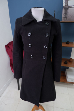 Пальто In Extenso черное классическое 44 размер