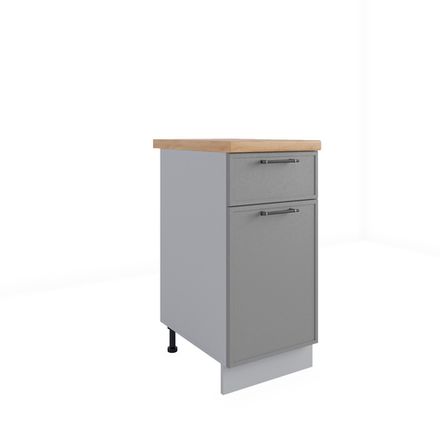 Кухня Модуль С1ЯШ 400 Марта Графит Скин