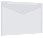 Папка-конверт с кнопкой А4 "Universal" 0,15мм. до 100л. прозрачная (BRAUBERG)