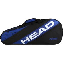Сумка-чехол HEAD Team Racquet Bag S, 262334-BLBK, с карманом, на 3 тен.ракетки, черный