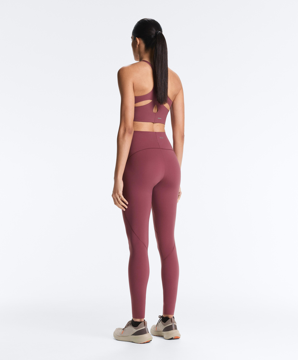 OYSHO Компрессионные легинсы Compressive Basic до щиколотки, длина 65 см, пыльно-розовый