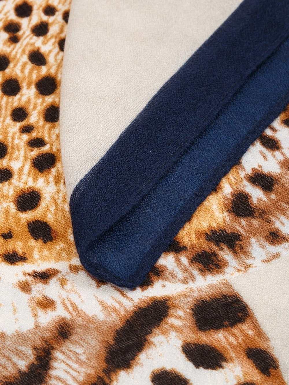 Палантин LIN27-874-12, сине-белый