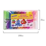 Пластилин супер лёгкий воздушный застывающий 24 цвета, 240 г, 3 стека, ЮНЛАНДИЯ, 105906