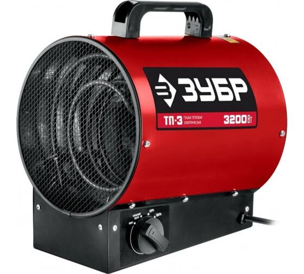 Тепловая пушка ЗУБР электрическая 3 кВт ТП-3