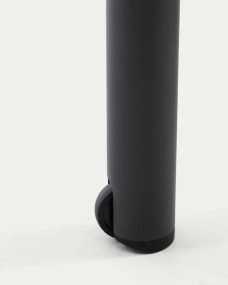 Шезлонг Lesina из алюминия и ткани графитового цвета