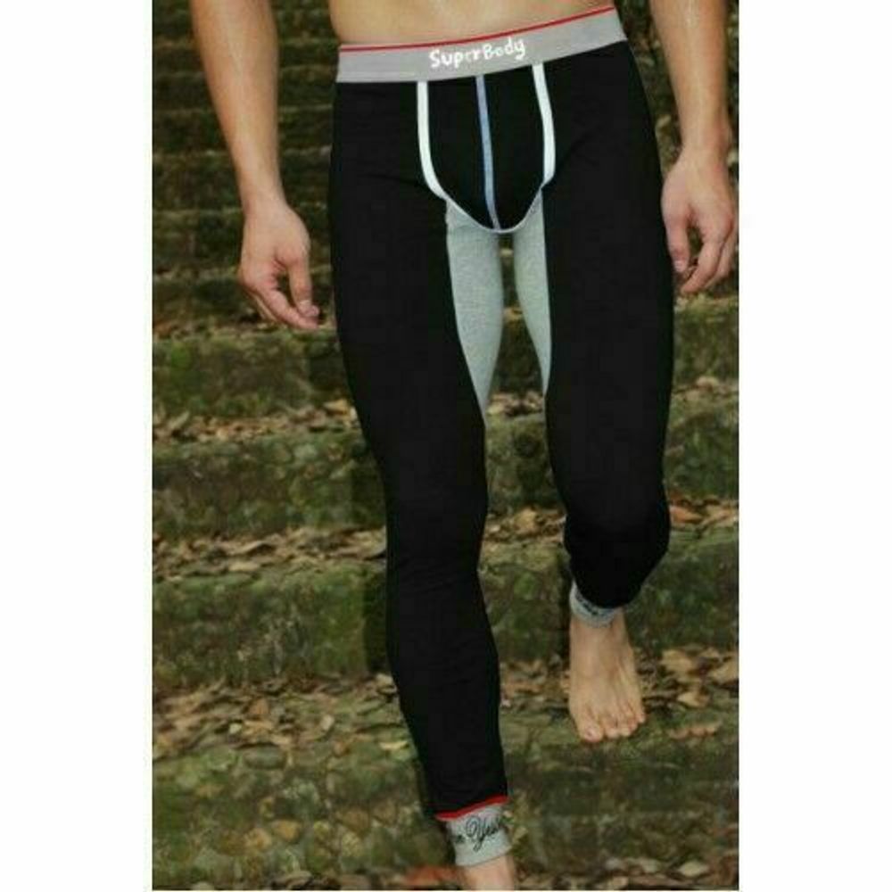 Кальсоны мужские черные Superbody Long Johns Black