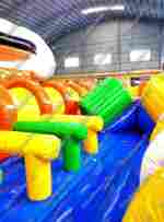 Коммерческий надувной батут "Ракета" 20*10*7 м