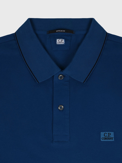 Поло C.P. Company Stretch Piquet Line Ocean Blue