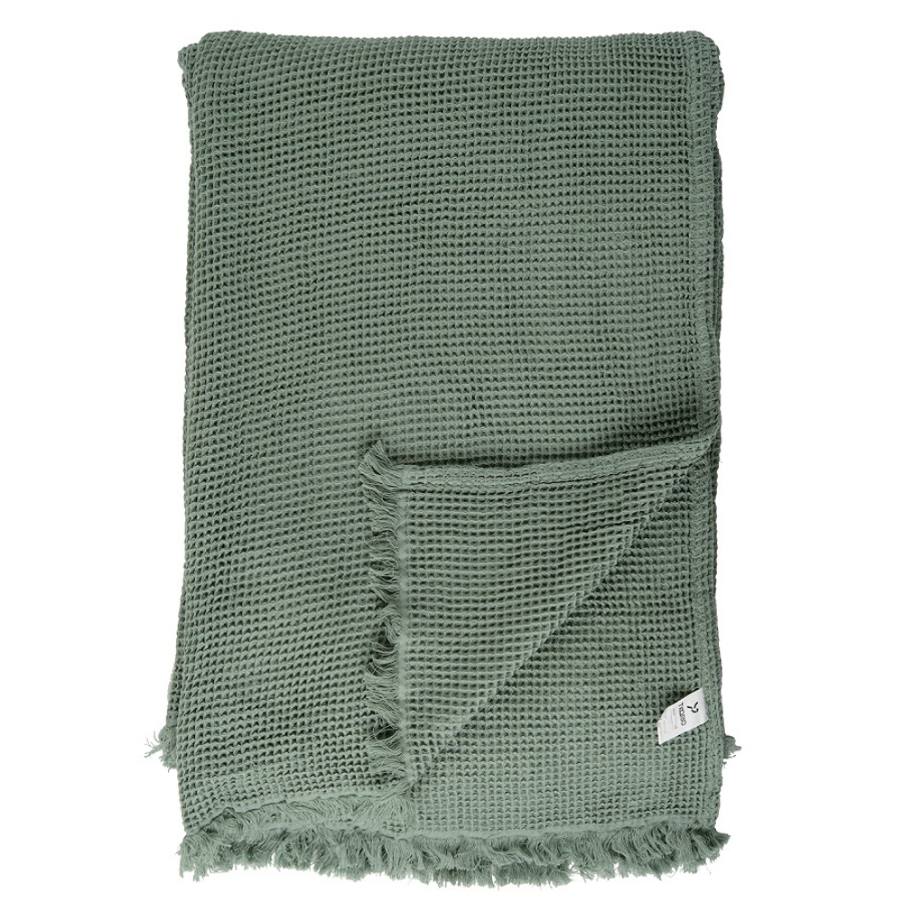 Покрывало вафельное 180х250 Tkano Essential мятное