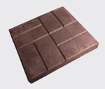 Полимер-песчаная плита тротуарная УНИВЕРСАЛЬНАЯ "8кирпичей" 250x250x20 (коричневый)