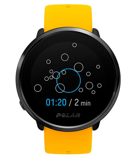 Фитнес часы Polar Ignite Yellow/Black M/L 90075950