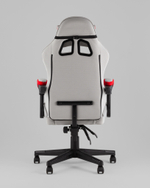 Кресло спортивное TopChairs Phantom ткань серо-красный