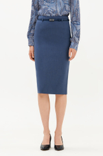 4897 Юбка женская (дымчато-голубой)