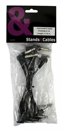 Инструментальный кабель 6шт 0,15м STANDS & CABLES PAC006