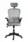 Кресло офисное Gramber С05 Сетка серая/Ткань серая/Черный