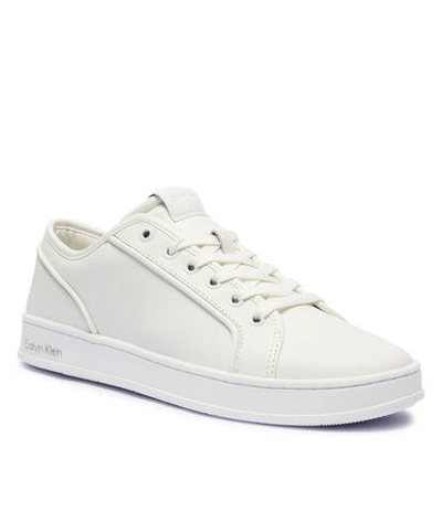 Кожаные кроссовки Calvin Klein - белый(HM0HM01588)