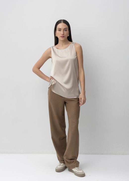 Брюки из шерсти и вискозы