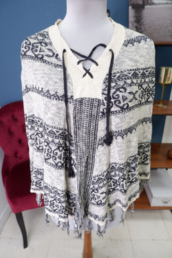 Пончо Hollister вязаный 42-44 размер