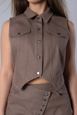 Жилет женский 4269ВП, какао #429Кк064269ВП