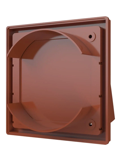 Стенной выход 150х150 с обр. клапаном с фланцем D100 1515K12,5ФВ терр