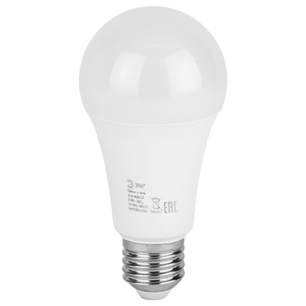 Лампочка светодиодная ЭРА RED LINE LED A65-20W-865-E27 R Е27 / Е27 20 Вт груша холодный дневной свет