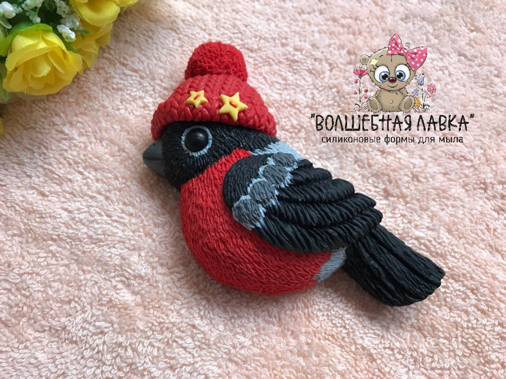 Силиконовая форма Снегирь