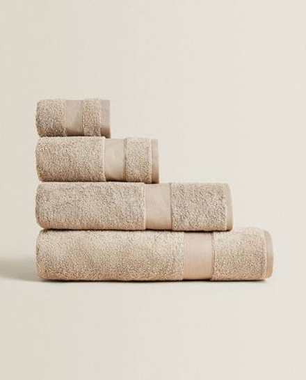 ZARA HOME ПОЛОТЕНЦЕ ИЗ ХЛОПКА ВЫСШЕГО КАЧЕСТВА, БЕЖЕВЫЙ