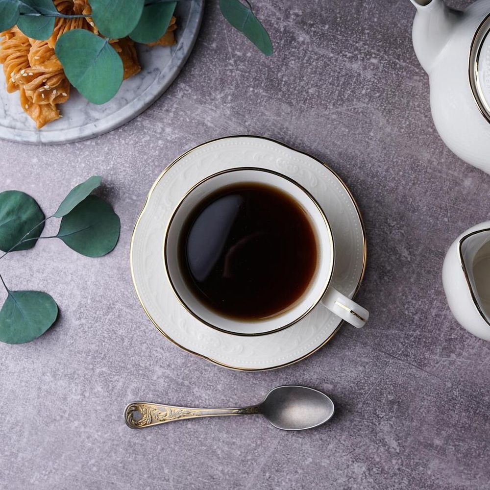 Чайная пара 250 мл d 10,4 см h7,6 см Gold Aristocrat Noble [6]