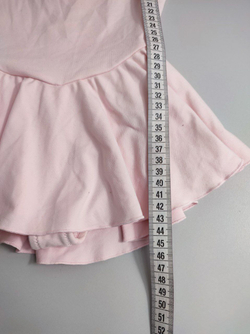 Купальник гимнастический с юбкой розовый на 2 года