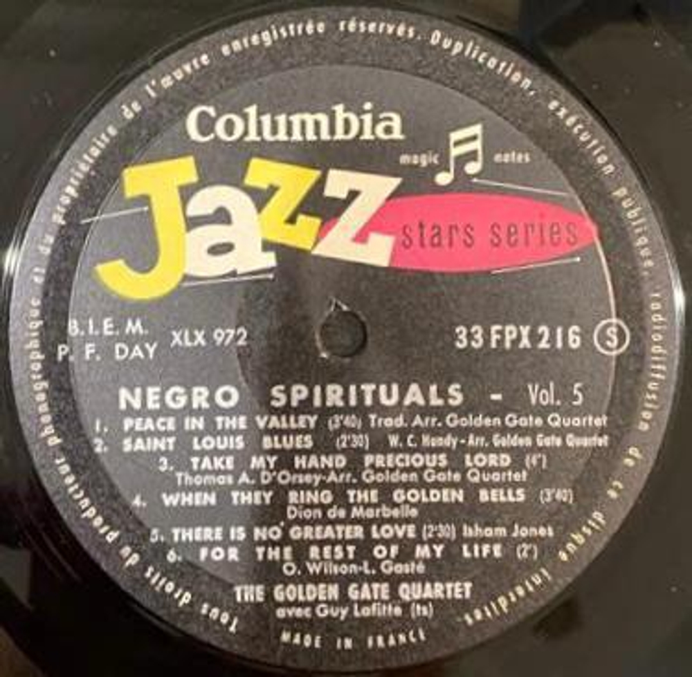 The Golden Gate Quartet- Negro Spirituals - Vol. 5 (Франция)