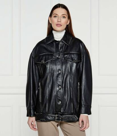 Кожаная куртка BEGONIA MAX&Co. - черный(6441041)