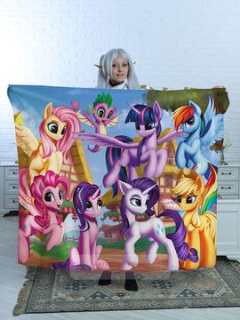 Плед Пони арт. 119 (велсофт), 150х130 и 200х140 см